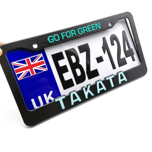 Cadre de plaque d'immatriculation standard américaine en plastique ABS 3D avec emblème Ralliart - Product Image 1