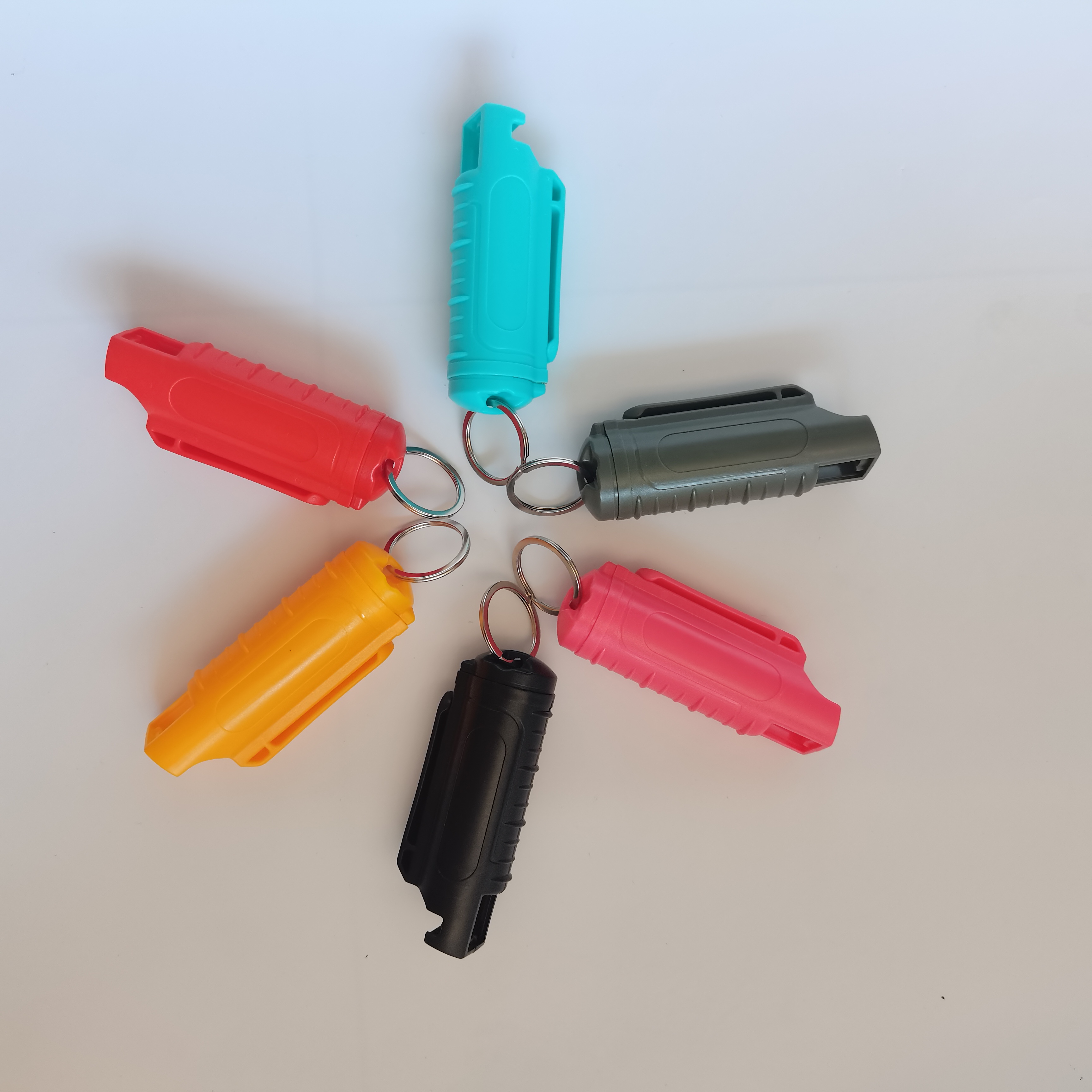 Wholesale Custom Mini Self Defence Keychain for Woman Girl Safety Keychain Set