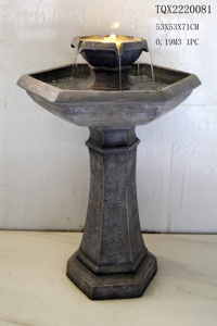 <span class=keywords><strong>Fontana</strong></span> da Giardino in Resina <span class=keywords><strong>con</strong></span> Luce, Altezza 42CM, Personalizzabile, Fatta a Mano, Ecologica, Colore Personalizzabile - Product Image 3