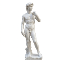 Vente d'usine : Statue figurative en marbre résistant aux intempéries, représentant un homme nu debout, sculpture d'art de jardin