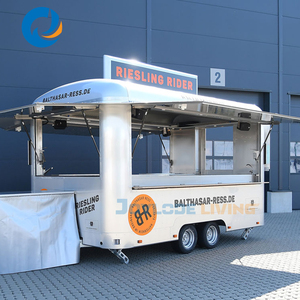 Remorque de restauration professionnelle en fibre de verre, cuisine mobile avec service de restauration rapide pour événements en plein air et restaurants - Product Image 3