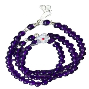 Collana di ametista/Febbraio Birthstone Gioielli/argento Ametista Braccialetto Della Pietra Preziosa - Product Image 6