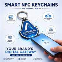 Llavero NFC de PVC Personalizado con Chip Inteligente para Conexión por Contacto, Ideal para Ferias Comerciales, Marcas, Comercios Minoristas, Restaurantes, Membresías y Regalos Turísticos
