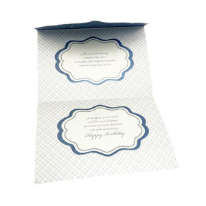 Cartes de félicitations pour la douche de bébé Couleurs <span class=keywords><strong>pastel</strong></span> Détails UV surélevés pour la carte d'emballage des nouveaux parents - Product Image 2