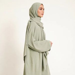 Abaya <span class=keywords><strong>en</strong></span> <span class=keywords><strong>pistache</strong></span> pour femmes, 8 couleurs, vêtements modestes, vêtements islamiques - Product Image 2