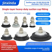 Kit de ventosas de vacío de caucho de nitrilo de silicona de alta resistencia para brazos robóticos, fabricado en China ZPT32/40/50/63/80/100/125H-A14/16