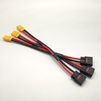Câble de charge en silicone anti-étincelles QS8 mâle AWG10 vers XT90 femelle