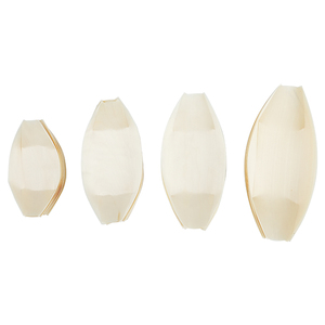 High Quality Factory Customization Eco Friendly <strong>Wooden</strong> Salad <strong>Plate</strong> Cake Fruit Sushi Bread Disposable <strong>Wooden</strong> Boat Tray - Product Image 3