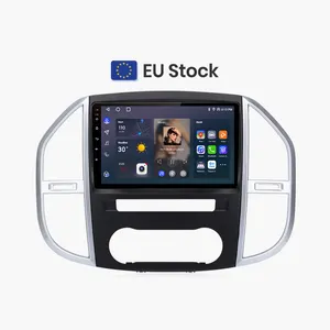 Junsun V1 EU Stock Sem Fio CarPlay Android Auto Navegação para Mercedes Benz Vito W447 2014-2021 Car Autoradio Multimedia Video