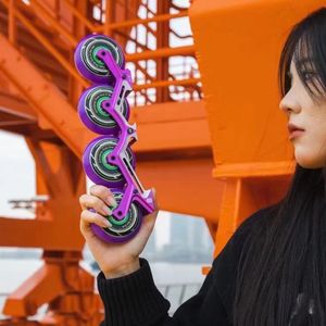 Ruedongle Roues de patinage freestyle pour patins à roulettes, Gemstone, haute élasticité, pour patinage artistique, violet - Product Image 5