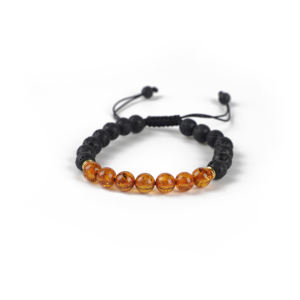 Cristal de lave naturel <span class=keywords><strong>ambre</strong></span> <span class=keywords><strong>énergie</strong></span> de guérison bracelets réglables bracelets <span class=keywords><strong>bijoux</strong></span> pour femmes hommes - Product Image 1