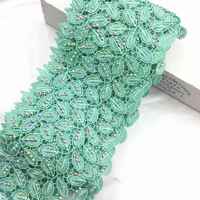 Frange en polyester à paillettes de strass thermocollants, à fibres laiteuses, à pompons, à franges en coton, à franges en polyester, garniture en dentelle, dentelle macramé