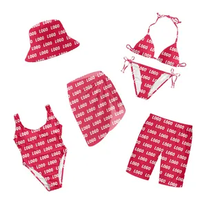 Bán sỉ bộ bikini-Logo Tùy Chỉnh Miễn Phí Vận Chuyển Thiết Kế Sang Trọng Đồ Bơi Thương Hiệu Nổi Tiếng Bộ Bikini Tắm Suits Bãi Biển Hồ Bơi Áo Tắm Cho Phụ Nữ