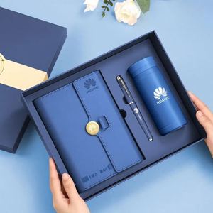 Regalos Corporativos de Lujo al por Mayor, Artículos Promocionales Personalizados, Cuaderno de Negocios con Bolígrafo, Juego de Regalos con Taza Térmica - Product Image 4