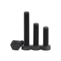 Vis hexagonales DIN933 de taille complète M4-M36, zinguées, pour la fixation de machines et la construction de ponts routiers