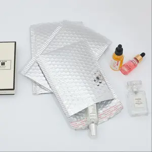 Wholesale Custom Logo Metallic Mailing Envelope Bag Self Seal Silver Aluminium Foil Poly Bubble Mailers