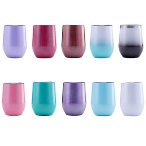 Hoa Kỳ Cá Nhân 12Oz Stemless Cách Điện Nhiệt Rượu Vang Cốc Cốc Bia Thép Không Gỉ Cho Cà Phê Rượu Vang Cốc Với Nắp - Product Image 1