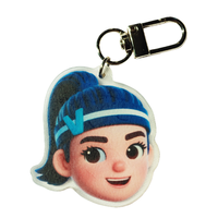 Porte-clés NFC NTAG213 personnalisable en acrylique tout-en-un pour l'identification d'accès d'entreprise, la gestion des présences et la gestion des installations