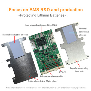 ระบบจัดการแบตเตอรี่ 6-20S <span class=keywords><strong>BMS</strong></span> สำหรับแบตเตอรี่ลิเธียม LiFePO4/NCM 12V-60V แผงวงจรอะลูมิเนียม PCB มาตรฐาน ISO9001/CE/ROHS - Product Image 5