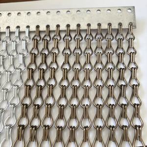 <span class=keywords><strong>Malla</strong></span> Decorativa de Aluminio Tejida Personalizada para Divisor de Habitaciones de Hotel y Biombo de Entrada - Product Image 3