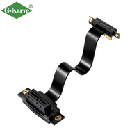 PCIe X1 Extension Cable 4.0 TPE Jacket Data Transmission Compatible Sound Card SSD Expansion DMA Adapter Wi-Fi Card (AX200)