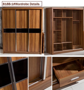 <span class=keywords><strong>3</strong></span> <span class=keywords><strong>portes</strong></span> <span class=keywords><strong>coulissantes</strong></span> en forme de l pour chambre à coucher, <span class=keywords><strong>armoire</strong></span> de rangement avec dessins pour <span class=keywords><strong>miroir</strong></span> - Product Image 4
