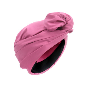 HZM-22201 donne Boho Twist Braid turbante cappello femminile etnico musulmano cappello <span class=keywords><strong>Bandana</strong></span> nuovo berretto <span class=keywords><strong>cotone</strong></span> tinta unita - Product Image 3