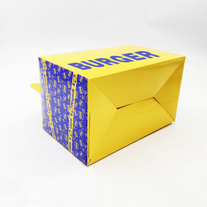 Cajas de Cartón para <span class=keywords><strong>Hamburguesas</strong></span>, Pollo Frito y Comida para Llevar, Personalizadas de Fábrica, con Laminado Mate, Cartón Marfil, Desechables - Product Image 3
