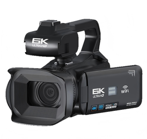 Caméra vidéo 6K Ultra HD, photos 64MP, écran tactile 4,0 pouces, caméscope avec éclairage LED, batterie 4500mAh pour diffusion en direct - Product Image 2