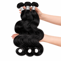 Alibaba Vendor Tissage Body Wave en Cheveux Humains Noir Naturel Double Trame pour Perruques Alibaba Wigs