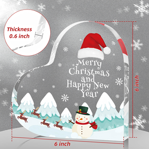 Rak Pajangan Akrilik Bentuk Hati Modern Portabel Grosir Pabrik untuk Hadiah Natal dan Ornamen - Product Image 2