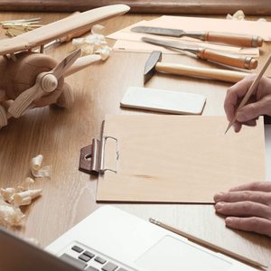 Tùy chỉnh kích thước Basswood đồ trang trí bằng gỗ thiên nhiên woodfinished khối trang trí thông linh vật sơn Globe bền thân thiện với môi OPP - Product Image 2