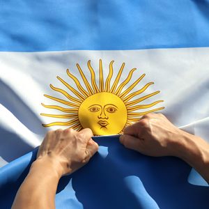 <span class=keywords><strong>Banderas</strong></span> Nacionales de Argentina de Alta Calidad, Gran Venta, Grado Superior, Poliéster Resistente, Impresión a Doble Cara, Logotipo Personalizado - Product Image 3