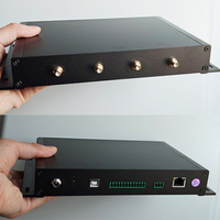 Lector de Techo RFID UHF de 4 Puertos y Antena con Alcance de hasta 25m, 915 MHz, Aluminio, ISO18000-6C para Inventario de Gabinetes