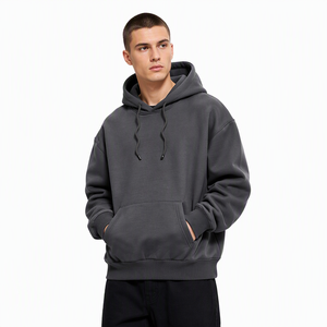 Custom Embossed Sublimation Oversized <b>Hoodie</b> Unisex Pullover Sweatshirt Hooded Jacket for Streetwear - Product Image 3