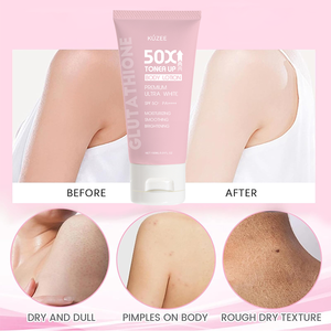 Crème pour la peau <span class=keywords><strong>douce</strong></span>, hydratante, lissante, éclaircissante, glutathion 50x, lotion pour le corps tonifiante pour femmes, tous types de peau - Product Image 5