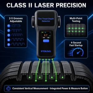 Détecteur numérique de profondeur de bande de roulement de pneus UDIAG <span class=keywords><strong>TT300</strong></span>, laser, BLE 5.0, sans fil, intelligent, jauge à code couleur pour la mesure de l'usure des pneus de voiture, camion, SUV - Product Image 3