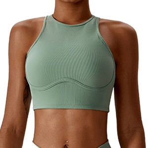 Haut de yoga sport sans manches surdimensionné, taille plus, confortable, pour femmes, logo personnalisé du fabricant, prix bas - Product Image 1