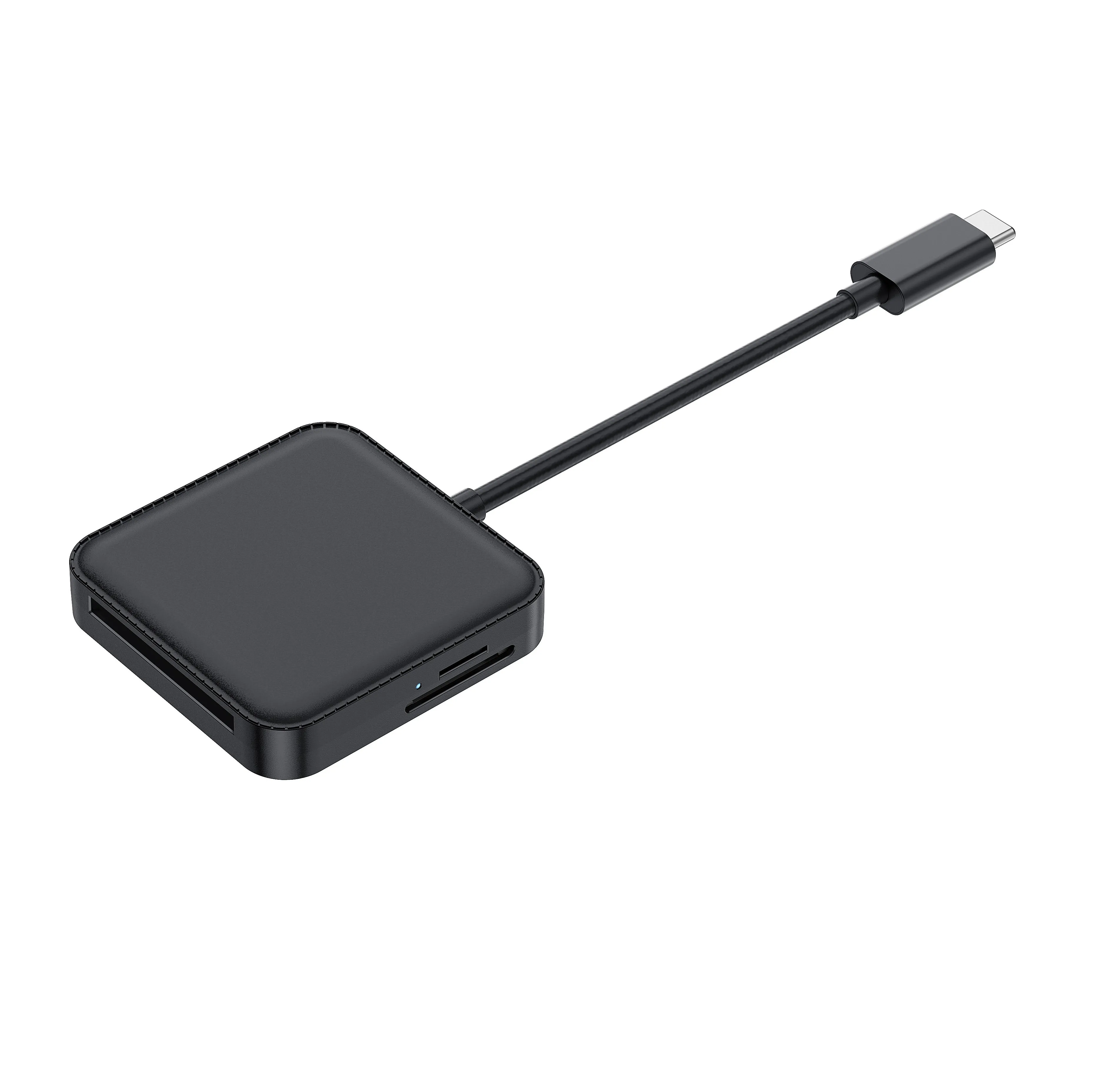 Leitor de cartão USB C 3.1 Otg super rápido tipo C, leitor de cartão de memória TF SD MS CF para PC/telefone, venda de fábrica