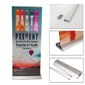 Standard Roll up Banner Stand Aluminum Frame for Promotions and Trade <b>Shows</b> - Product Image 1