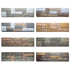 Grande parete di pietra 3D decorazione esterna leggera impermeabile in pietra artificiale di quarzo per esterno controsoffitto decorazione lastra di forma - Product Image 2