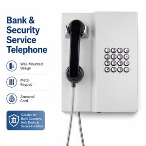 Teléfono de Emergencia Antivandálico para Áreas Públicas con Auricular Reforzado y Botones Metálicos para Centros Comunitarios - Product Image 1