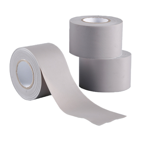 Non-Sticky Rubber Adhesive Heat-Resistant Single Sided PVC Pipe Wrapping Tape for Masking Duct Air Conditioning Use