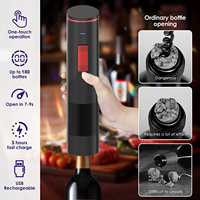 Logo personnalisé Ensemble d'ouvre-bouteille électrique doré Ouvre-bouteille en acier inoxydable de haute qualité Tire-bouchon Style moderne Cadeau personnalisé