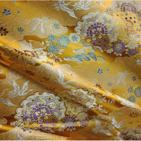 Tissu Brocart Jacquard Motif Araignée Rouge et Grue, Qualité Supérieure, Prix Abordable, Prêt à l'emploi, pour Textile de Maison et Housse de Canapé - Vente Chaude