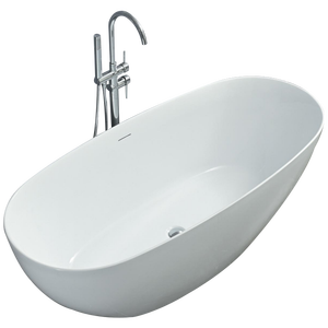 Moderno CUPC CE acrilico Freestanding vasca da bagno ovale sottile bordo migliore vendita modello durevole funzione di ammollo per interni per adulti - Product Image 1