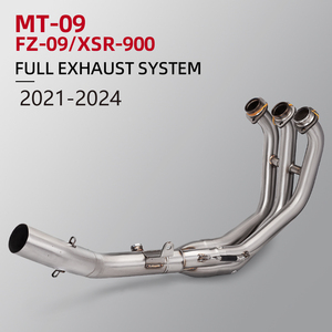 Kit de modification d'échappement de moto, tuyau de liaison avant en acier inoxydable, collecteur d'échappement pour Yamaha <span class=keywords><strong>MT09</strong></span> FZ09 XSR900 <span class=keywords><strong>TRACER</strong></span> 9 GT 2021-2025 - Product Image 6