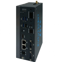 Passerelle IoT 5G 4G, PC industriel sans ventilateur, contrôleur en boîtier J4205/J3455 pour l'automatisation, ordinateur embarqué industriel, moniteur
