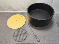 Brasero moderne autoportant de grande qualité en acier inoxydable, sans fumée, pour brûler du bois, portable, pour le camping en plein air, barbecue