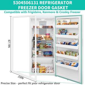 ปะเก็นประตูช่องแช่แข็ง5304506131เข้ากันได้กับชิ้นส่วนของ frigidaire, <span class=keywords><strong>crosley</strong></span>, KEN-more FFFH20F2QWF ตู้เย็น, FFFH20F2QWG - Product Image 4